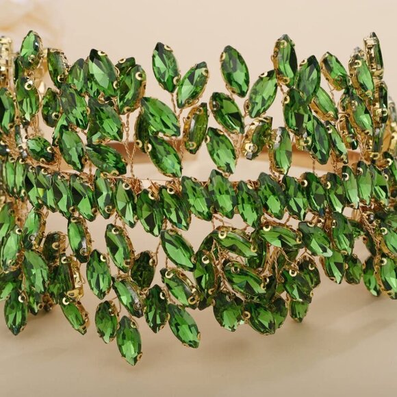 Bridal Crystal Headband for Wedding Party Silver Large Crystal Headpiece Hair Ac - Picture 5 of 5